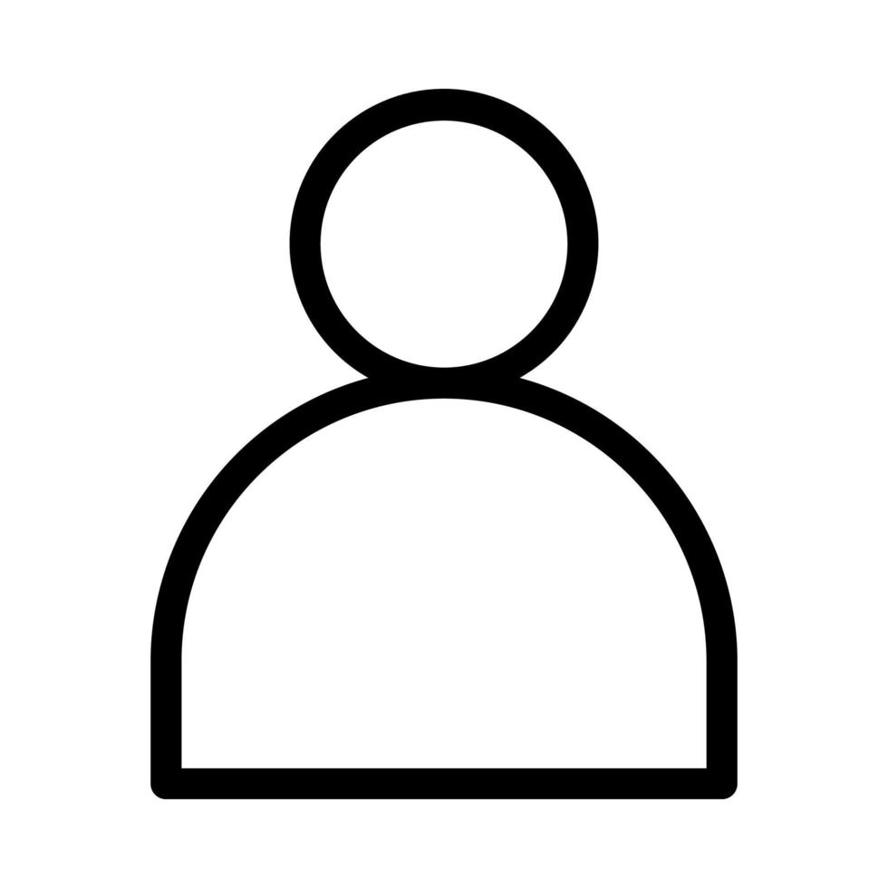 Personen- oder Benutzerkontosymbol auf weißem Hintergrund. Vektor-Illustration. Folge 10. vektor