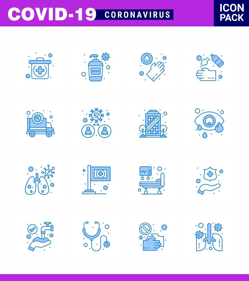 coronavirus 2019-nCoV covid19 förebyggande ikon uppsättning pandemi ambulans medicinsk tvätta hand viral coronavirus 2019 nov sjukdom vektor design element