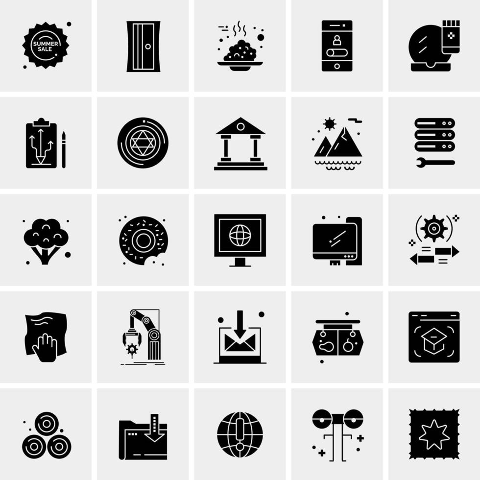 25 universelle Business-Icons Vektor kreative Icon-Illustration zur Verwendung in Web- und Mobilprojekten