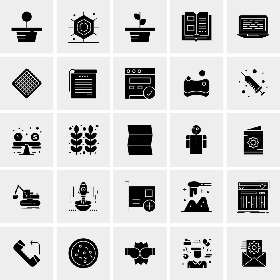 25 universelle Business-Icons Vektor kreative Icon-Illustration zur Verwendung in Web- und Mobilprojekten