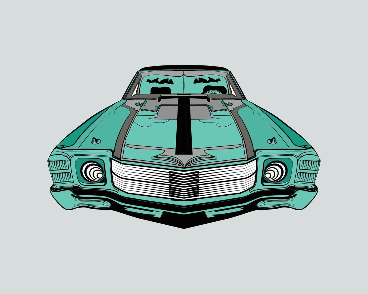 Chevrolet-Korvette-Illustrationsdesign vektor