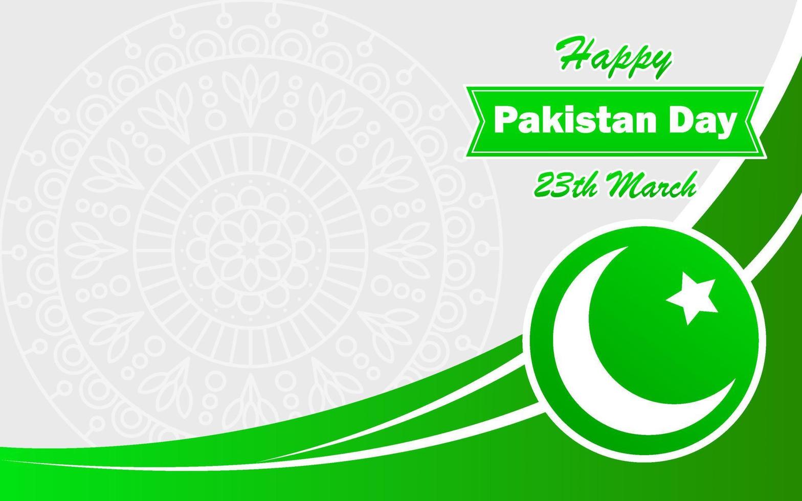 pakistan dag baner med text Plats kopia Plats vektor illustration bakgrund mall design