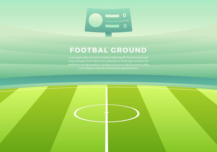 Footbal Boden Cartoon Hintergrund Free Vector