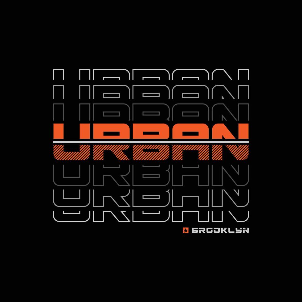 urbanes T-Shirt- und Bekleidungsdesign vektor