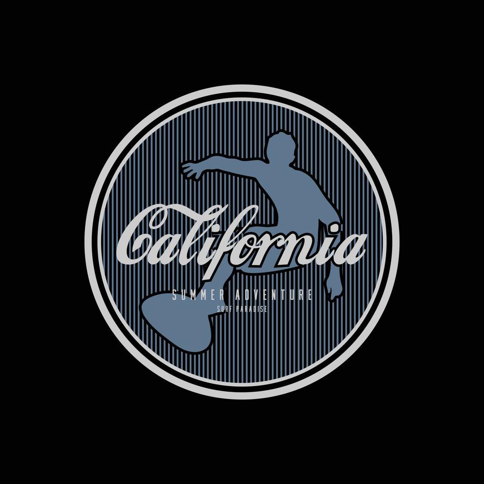 kalifornien illustration typografi. perfekt för design t-shirts, skjortor, hoodies, affisch, skriva ut vektor