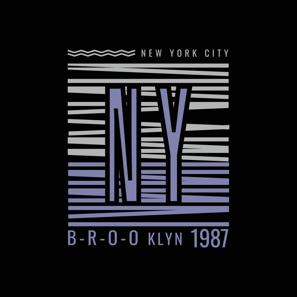 new york vektorillustration och typografi, perfekt för t-shirts, hoodies, tryck etc. vektor