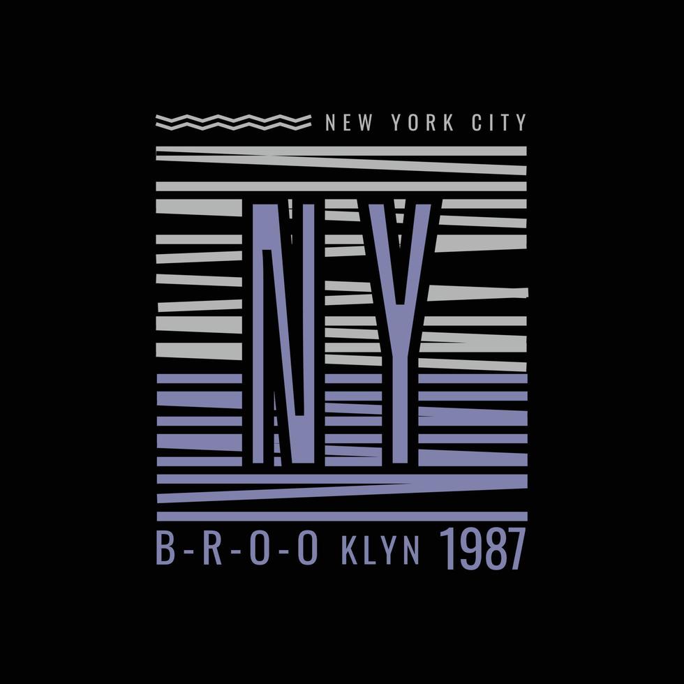 New Yorker Vektorillustration und Typografie, perfekt für T-Shirts, Hoodies, Drucke usw. vektor