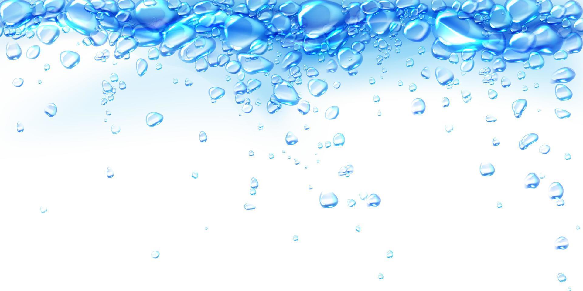 kokande vatten abstrakt bakgrund med luft bubblor vektor