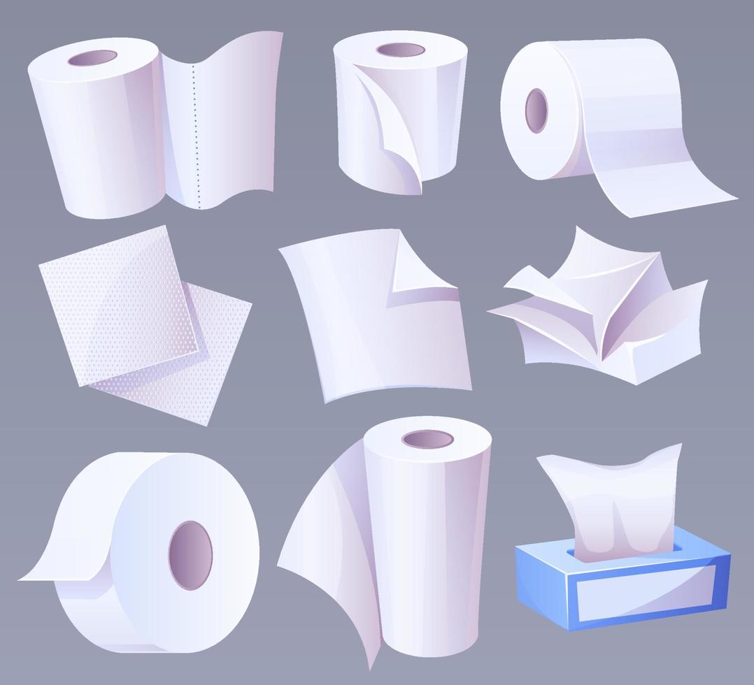Zelluloseproduktion Toilettenpapier, Handtücher, Servietten vektor