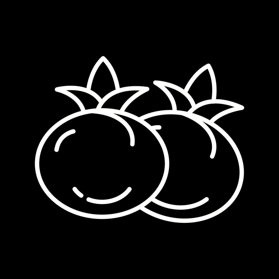 Symbol für Tomatenvektor vektor