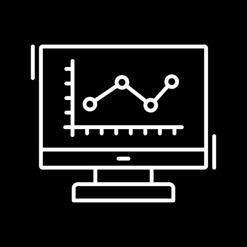 linje Diagram vektor ikon
