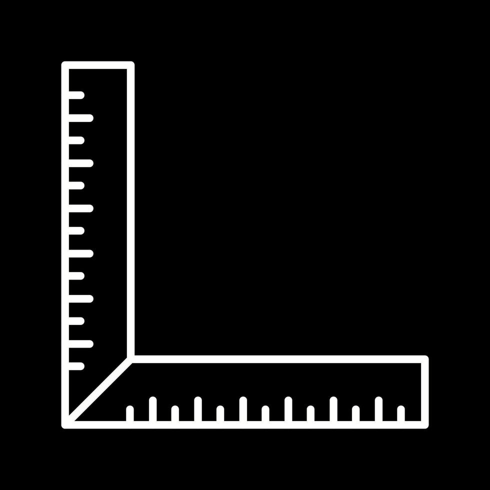 quadratisches Lineal-Vektorsymbol vektor