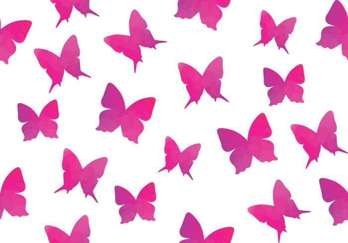 Vattenfärg Butterfly Seamless Pattern Butterfly vektor