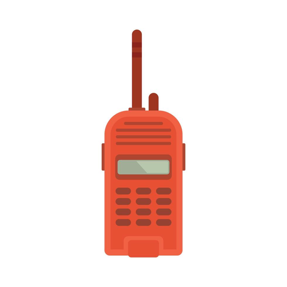 walkie prat kanal ikon platt isolerat vektor