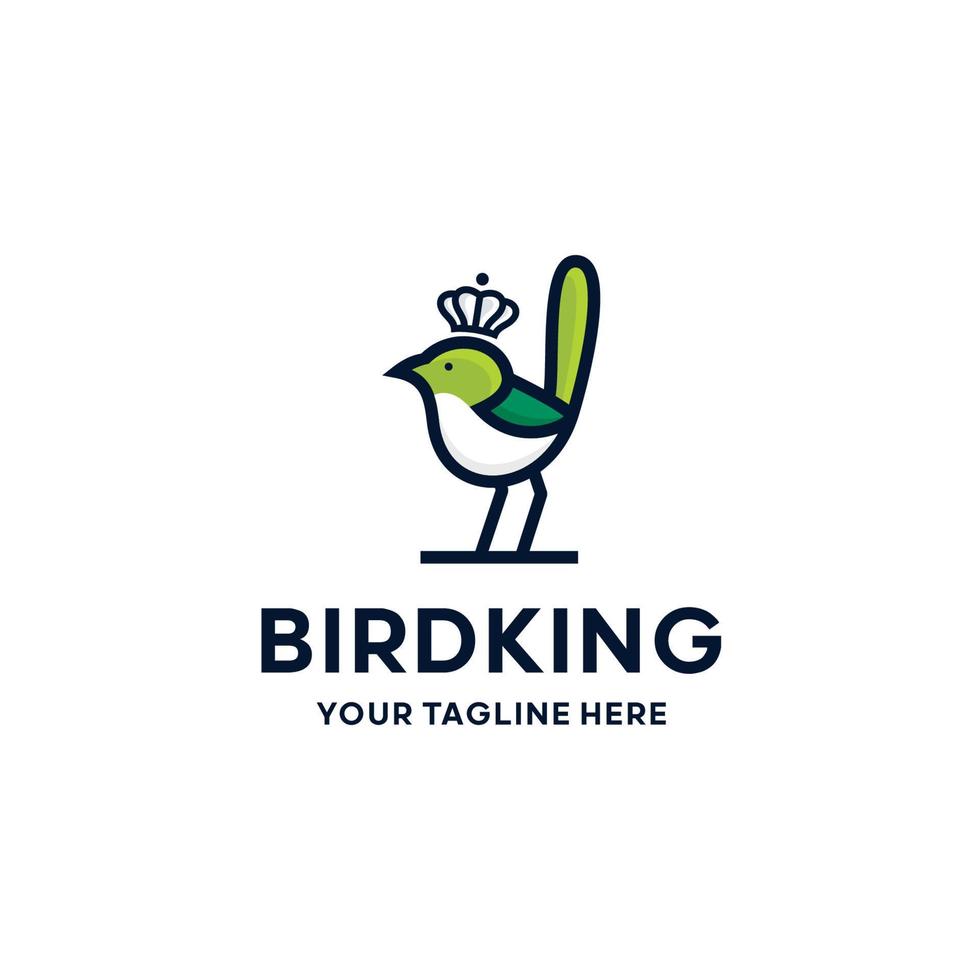 kleine Vogel-Logo-Design-Vorlage Inspiration - Vektor