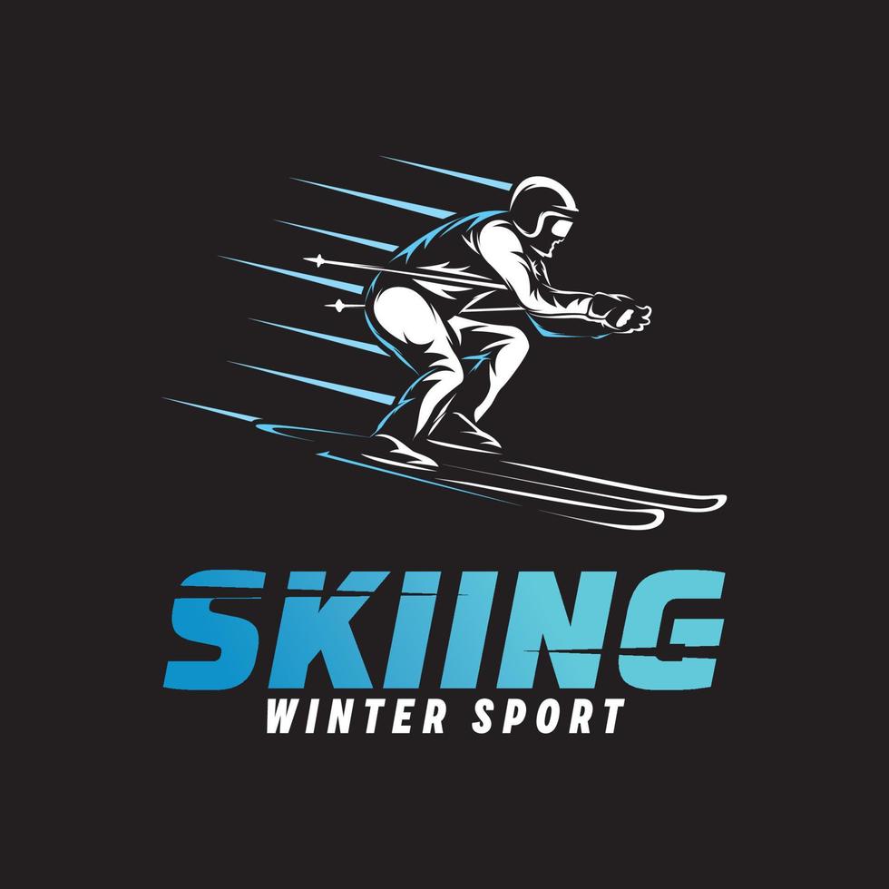 hockey sport logotyp. vinter- sport logotyp design mall vektor