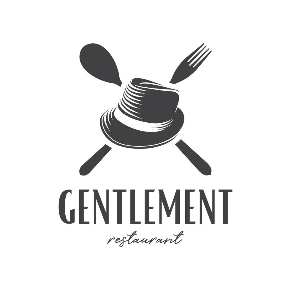 Inspiration für das Design von Herrenrestaurant-Logos vektor