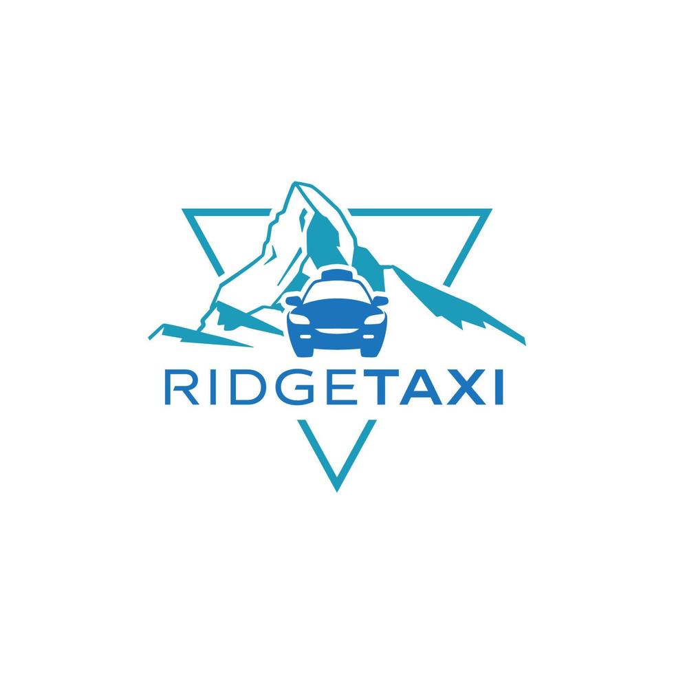 ridge taxi reiseführer logo design vorlage inspiration vektor