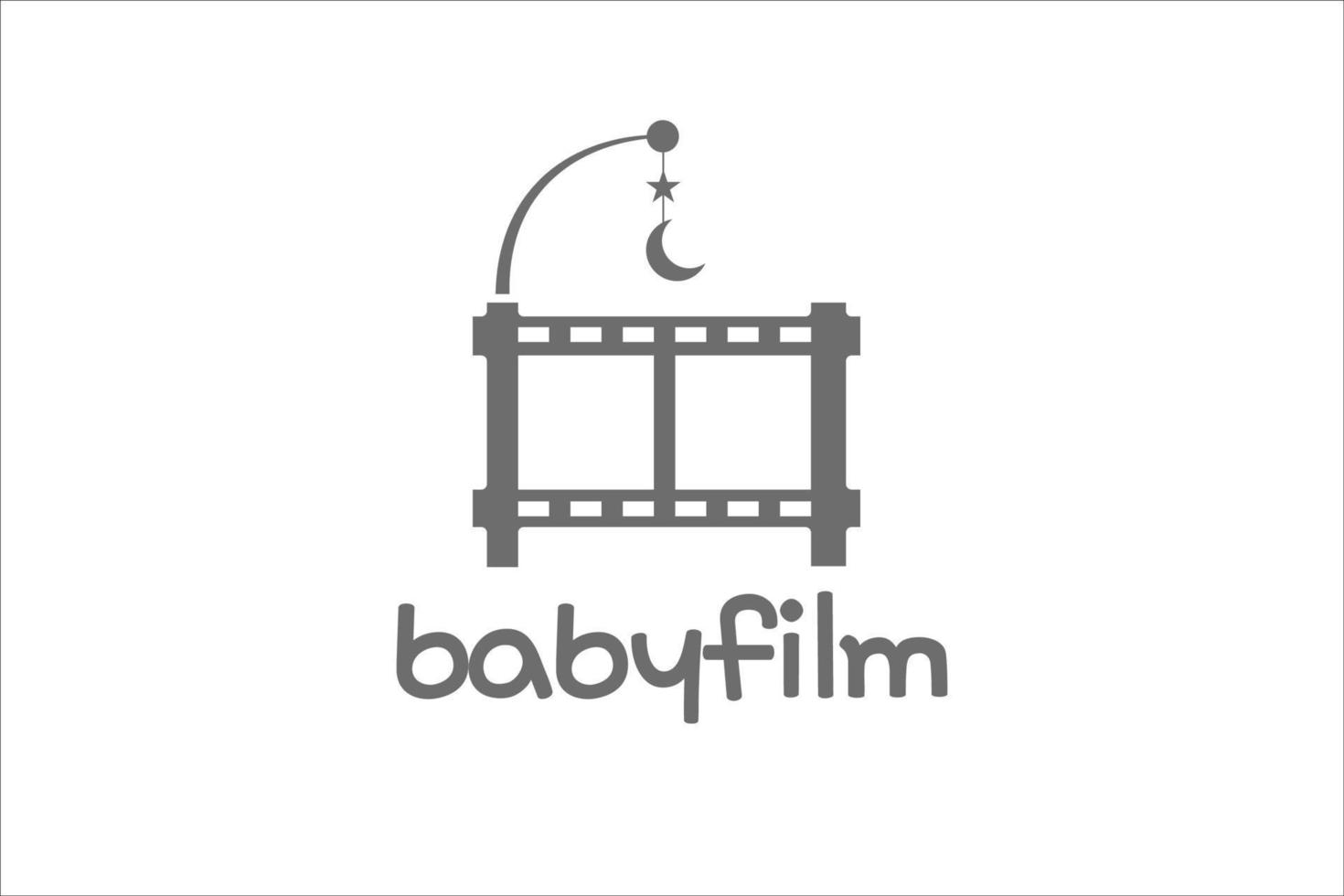 bebis filma logotyp design mall vektor