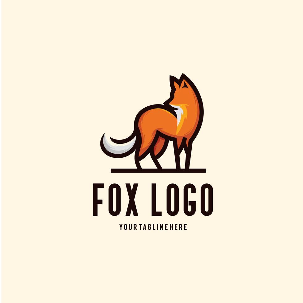 Fuchs-Logo-Design-Vorlage Inspiration - Vektor