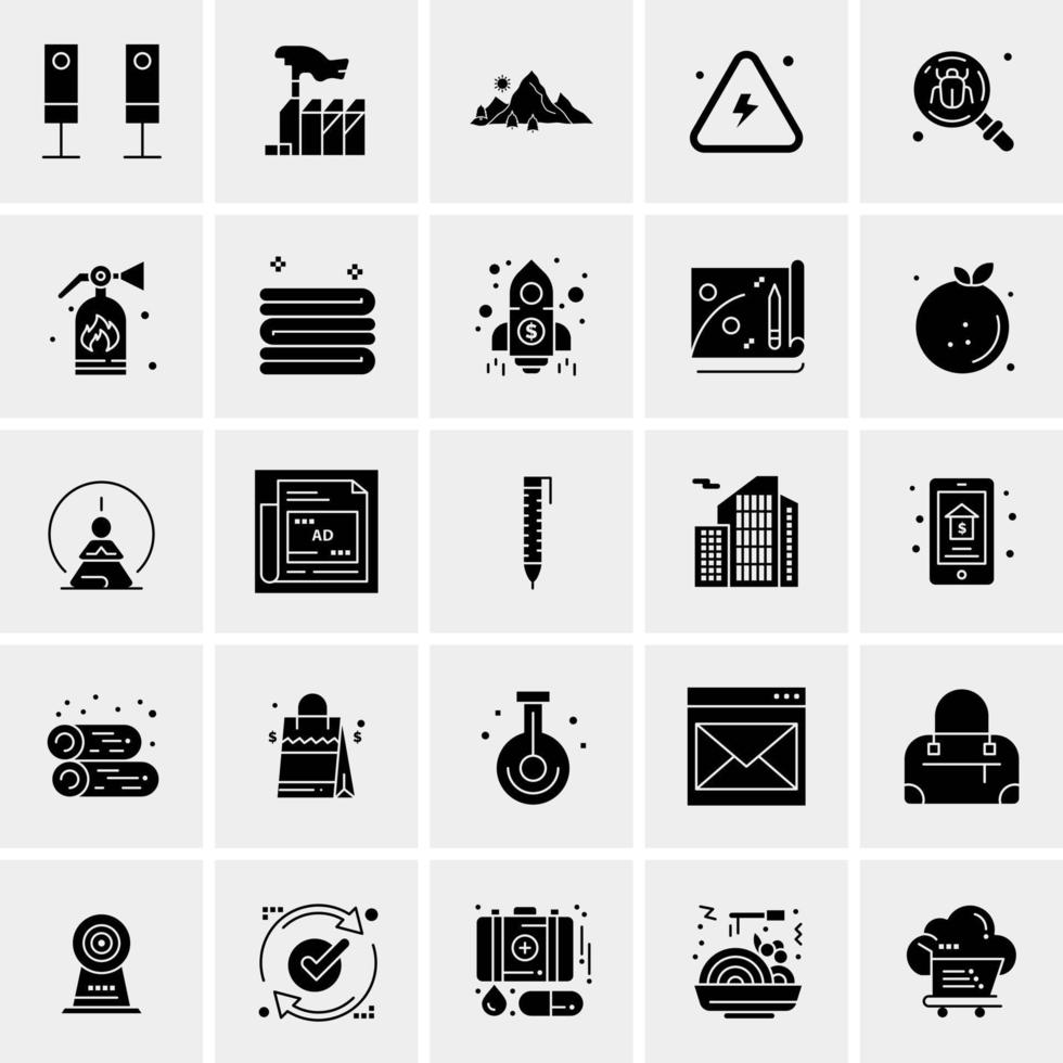 25 universelle Business-Icons Vektor kreative Icon-Illustration zur Verwendung in Web- und Mobilprojekten