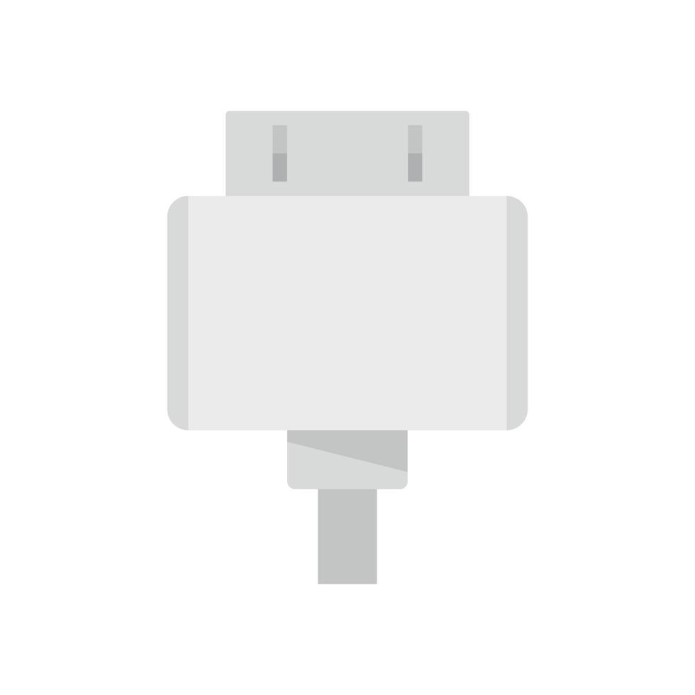 altes Tablet-Adapter-Symbol flach isolierter Vektor