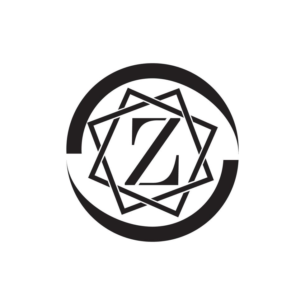 brev z företag företags- abstrakt enhet vektor logotyp design mall