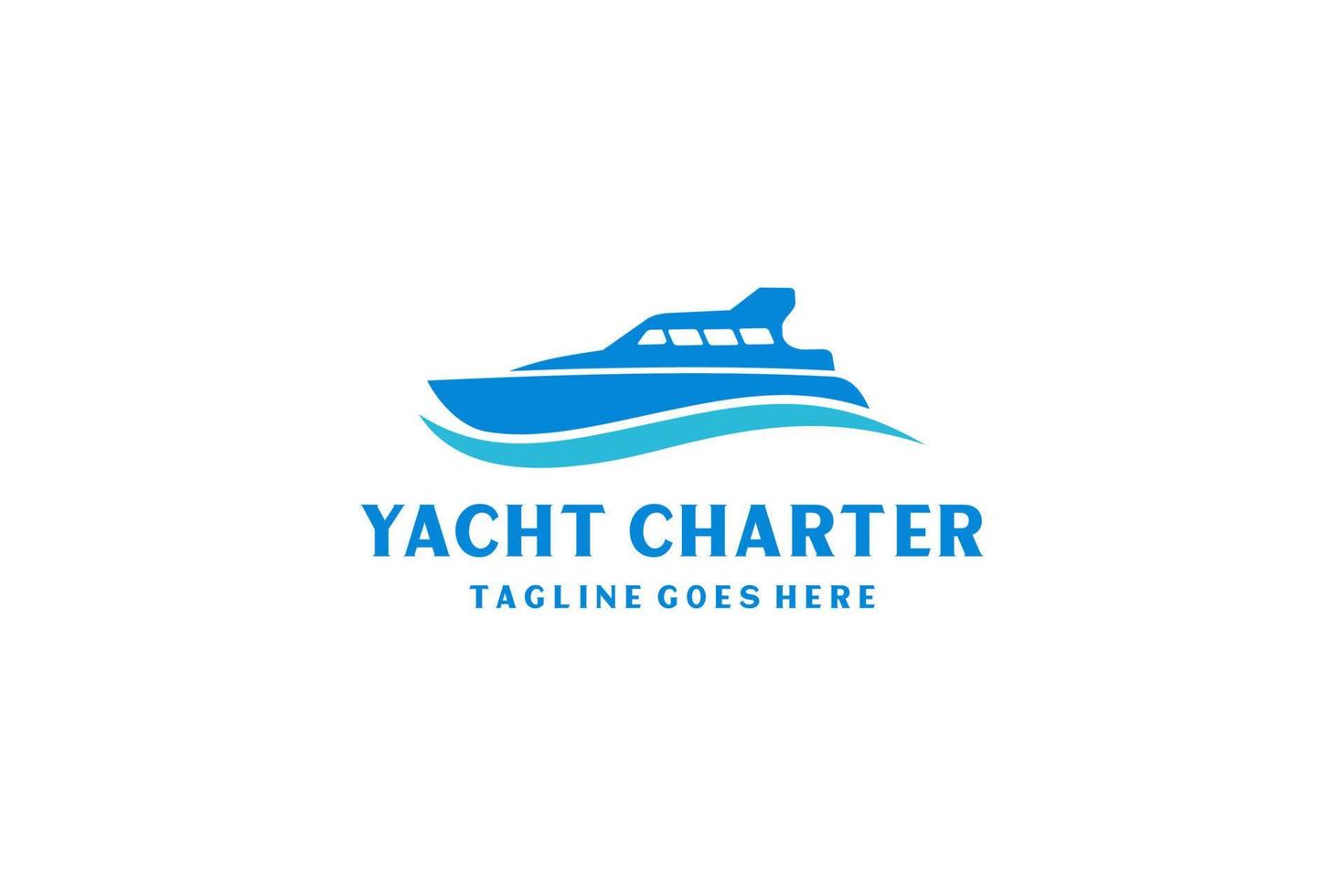 Inspiration für das Design von Yachtkreuzfahrt-Logos mit minimalistischem Kunststil. vektor