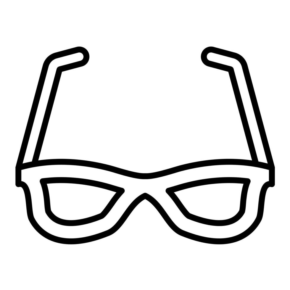 Sonnenbrillen-Liniensymbol vektor