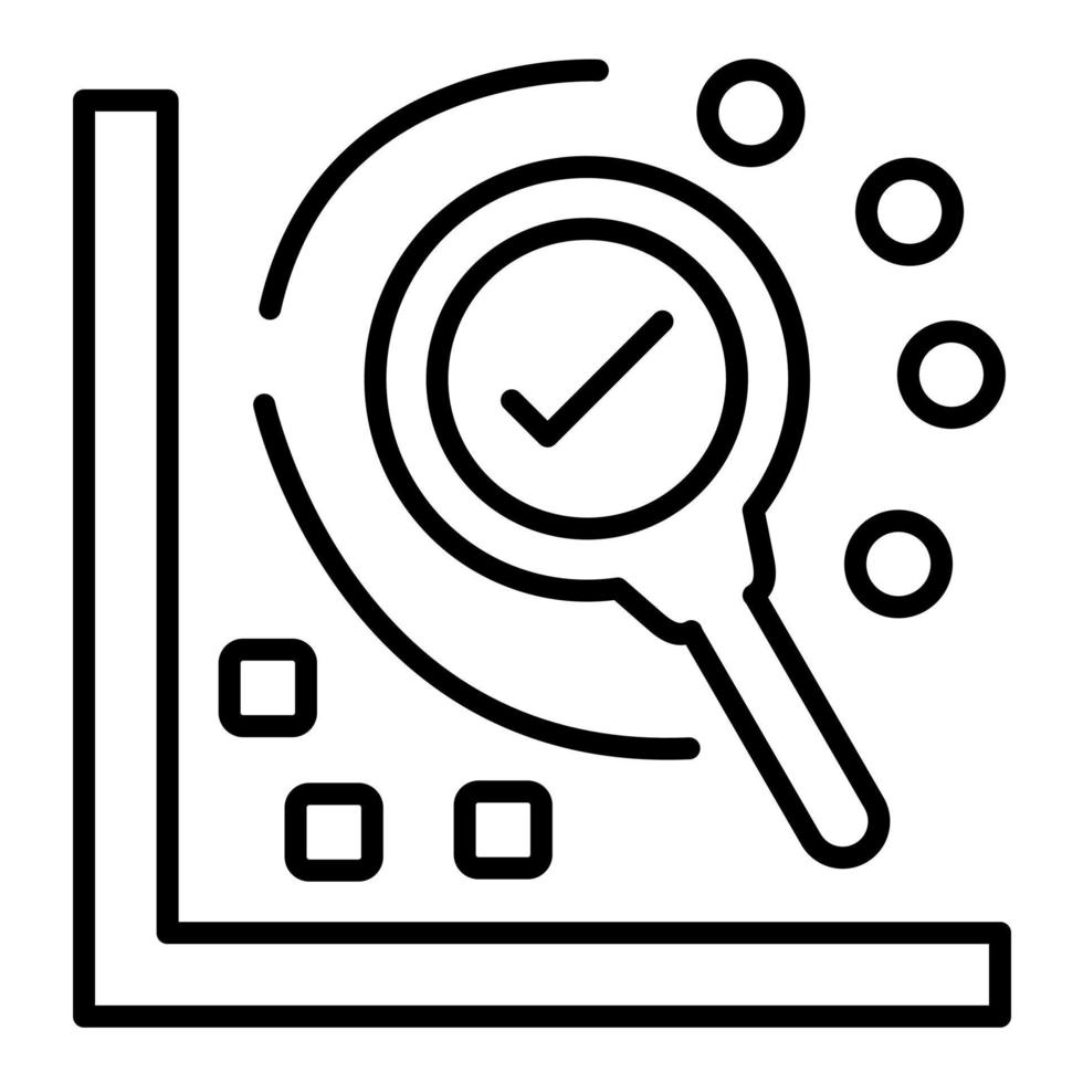 Liniensymbol für die Clusteranalyse vektor