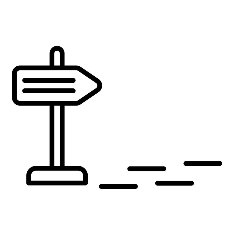 Symbol für die Spurlinie vektor