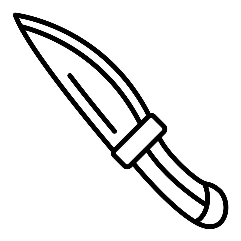 kniv linje ikon vektor