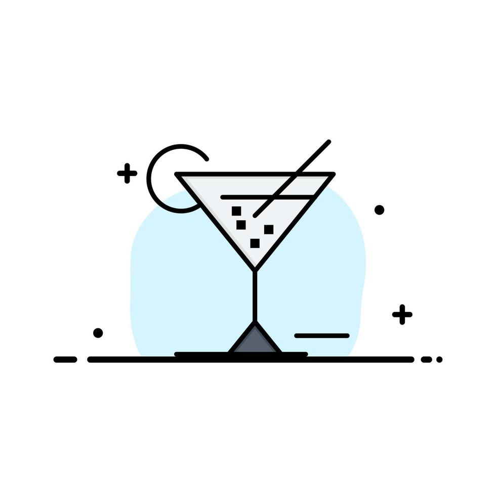 Glasgläser trinken Hotel Business Logo Vorlage flache Farbe vektor