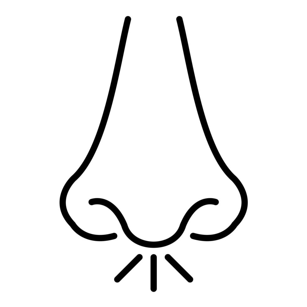 Rhinologie-Liniensymbol vektor