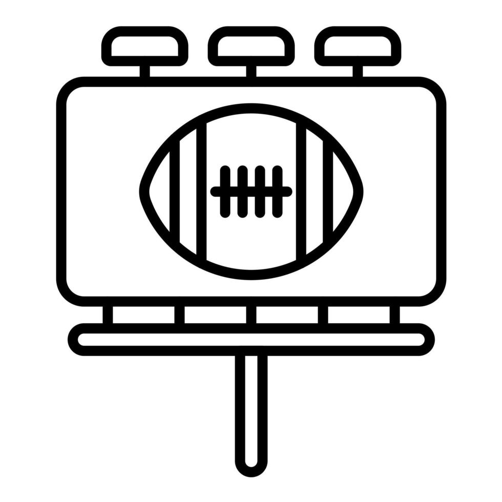 Symbol für Super Bowl-Werbeanzeige vektor