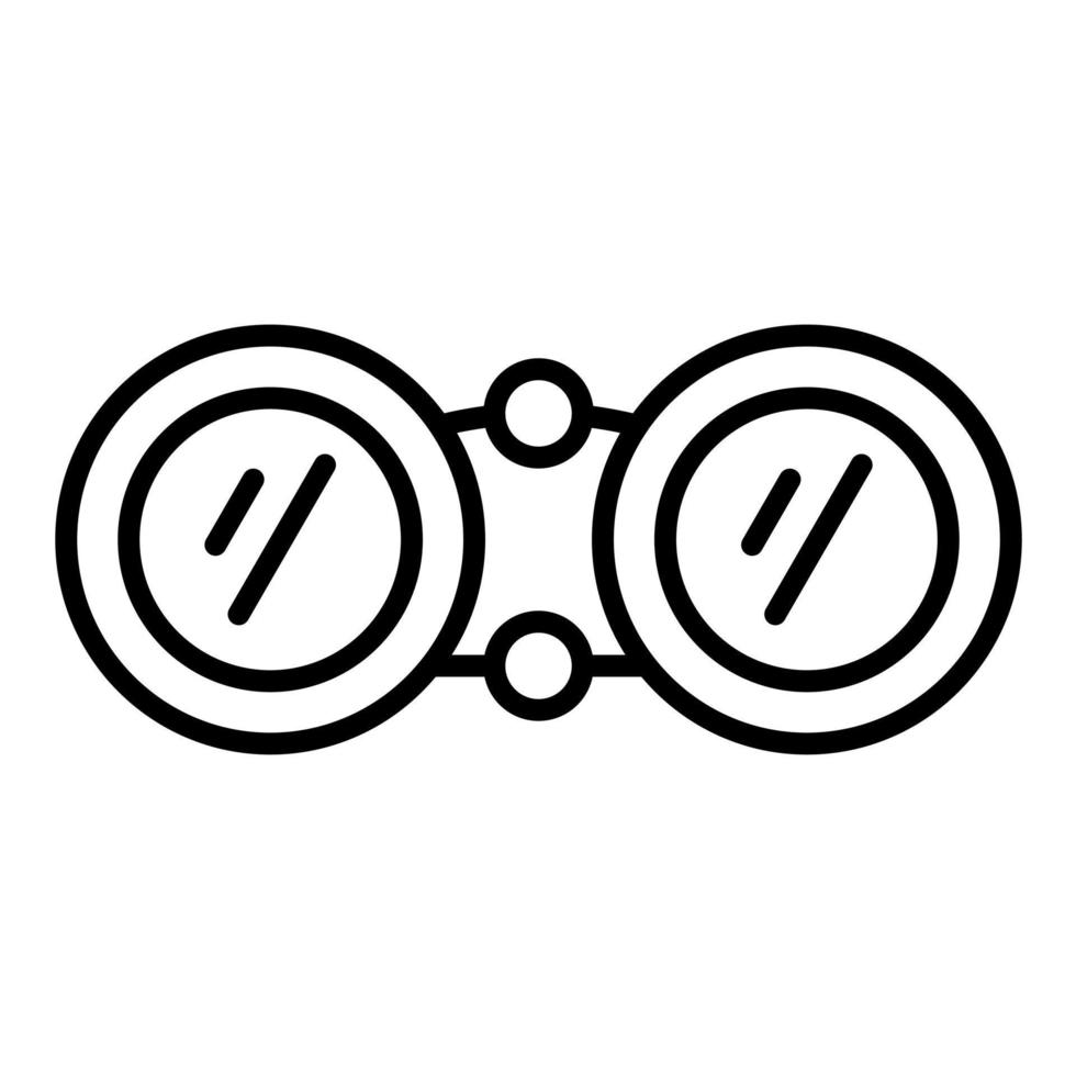 Symbol für die Fernglaslinie vektor