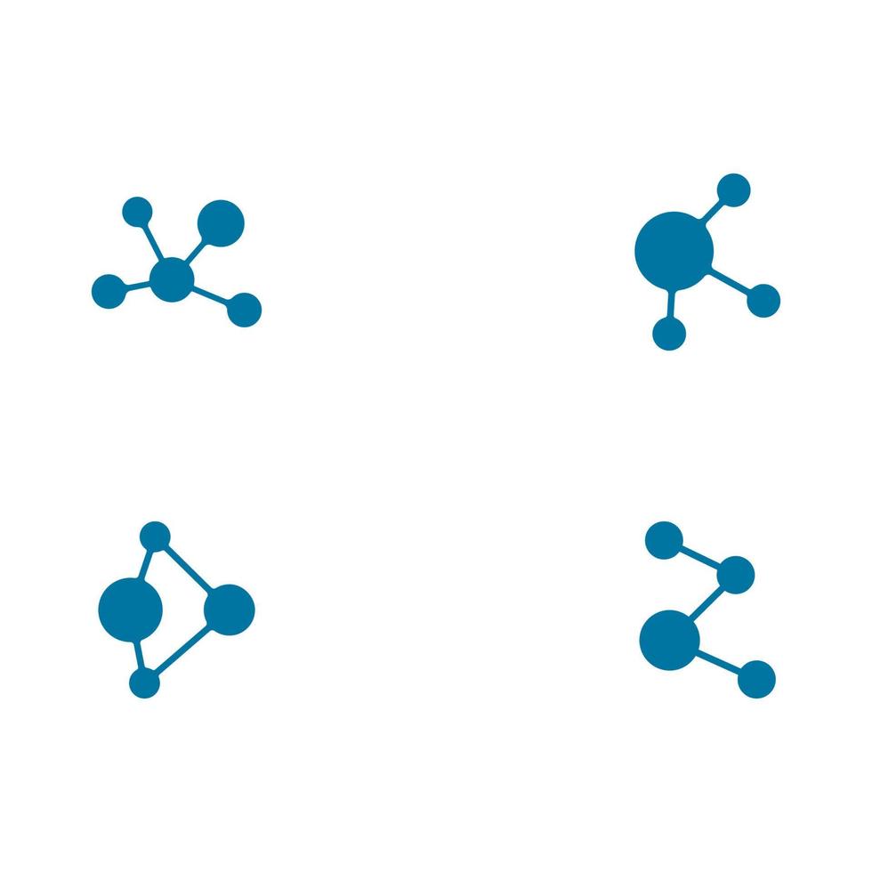 Molekül-Logo-Vektor-Symbol-Illustration vektor