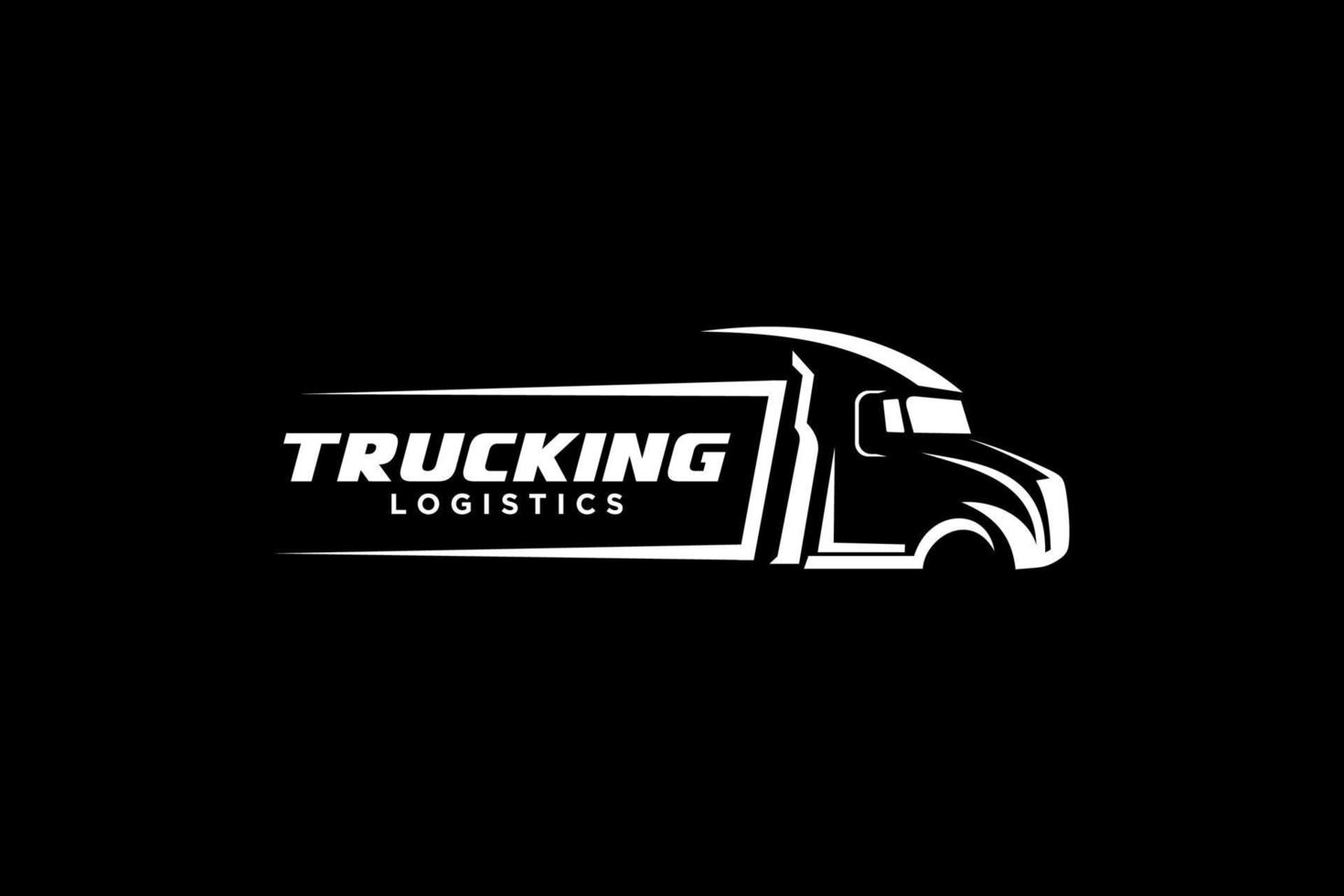 LKW-Logo-Vorlage, perfektes Logo für Unternehmen im Zusammenhang mit der Automobilindustrie. vektor