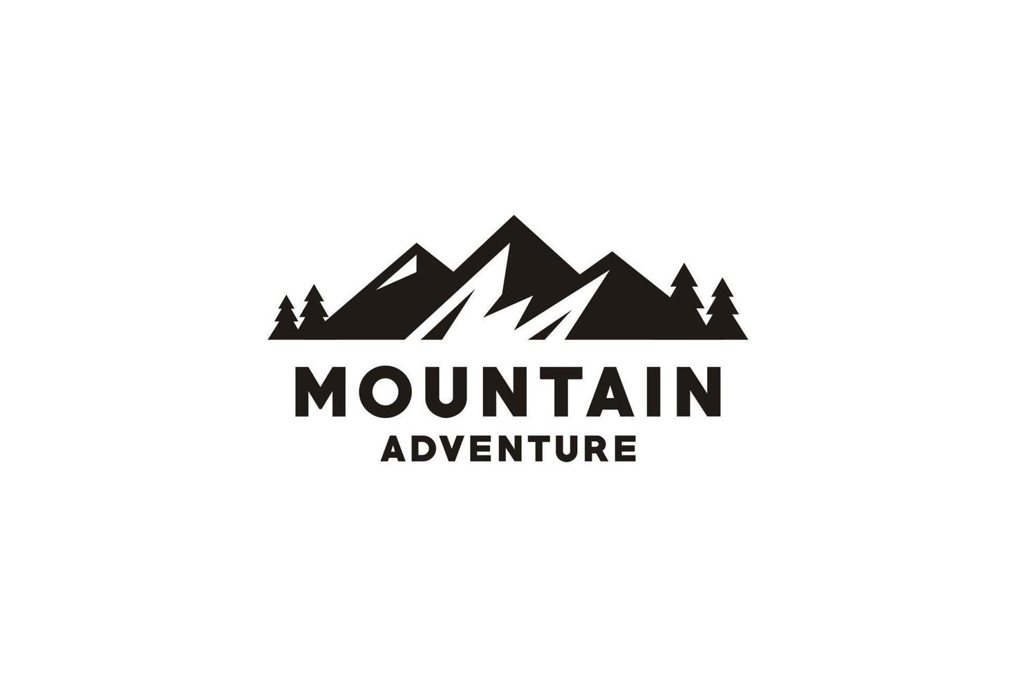 berg, resor, äventyr hipster logotyp design inspiration vektor