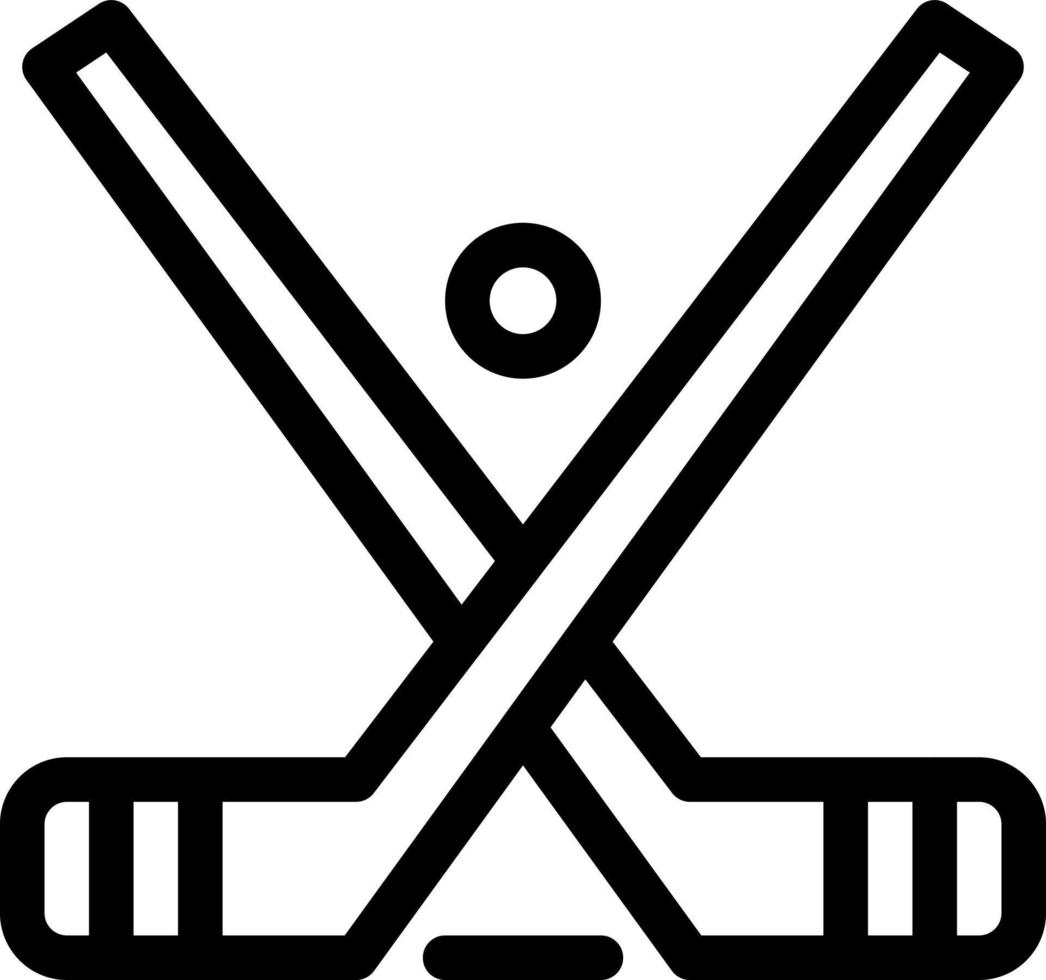 Emblem Hockey Eisstock Sticks blau und rot Jetzt herunterladen und kaufen Web-Widget-Kartenvorlage vektor