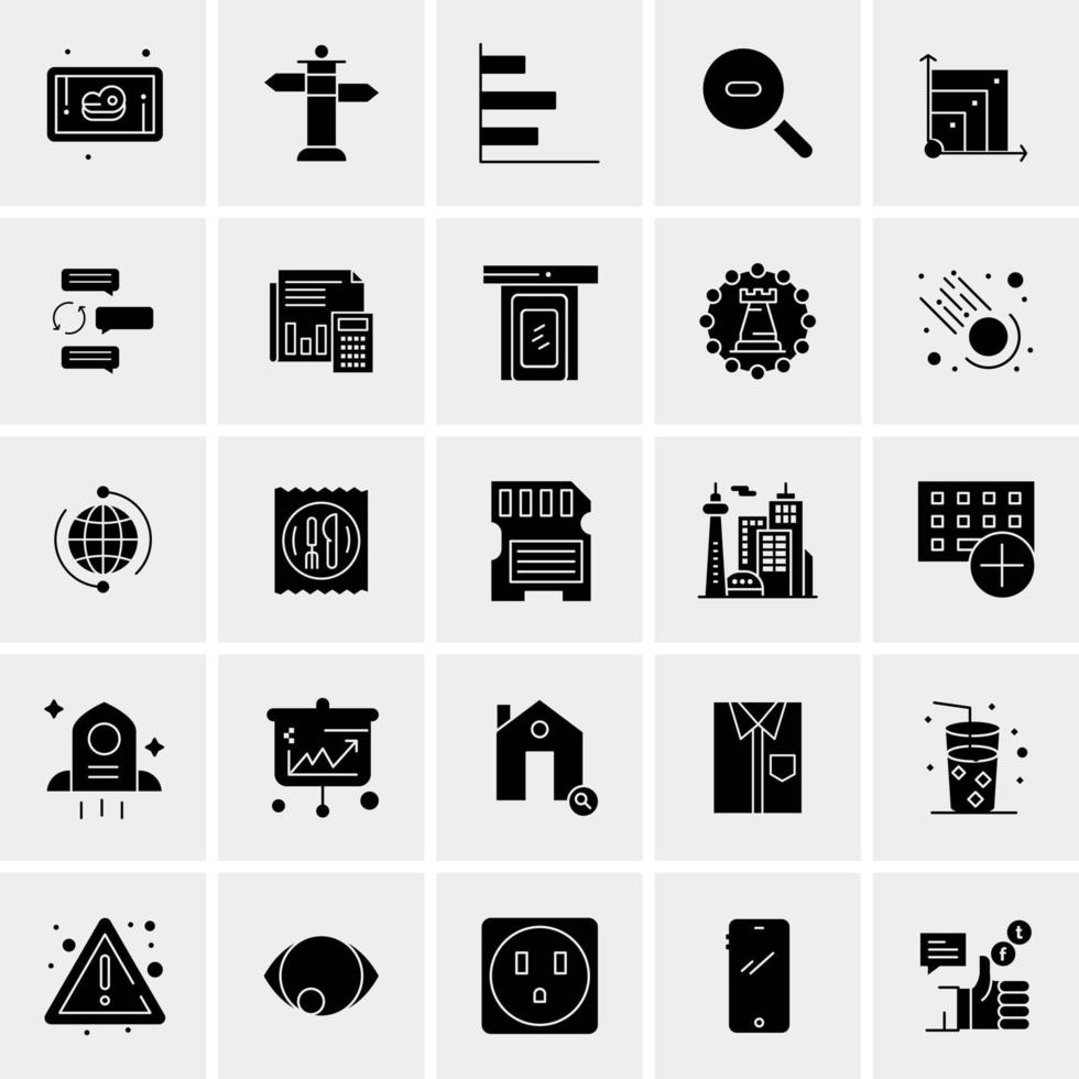 25 universelle Business-Icons Vektor kreative Icon-Illustration zur Verwendung in Web- und Mobilprojekten