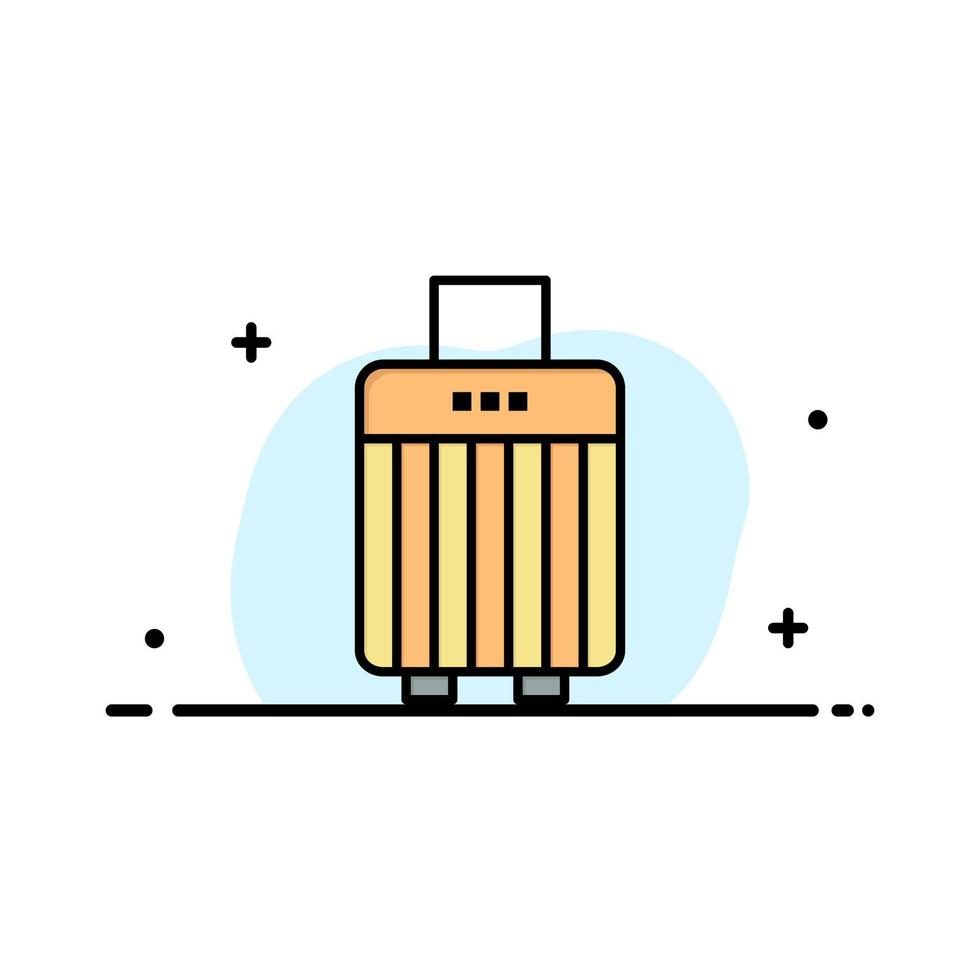 väska bagage handväska köpa företag platt linje fylld ikon vektor baner mall