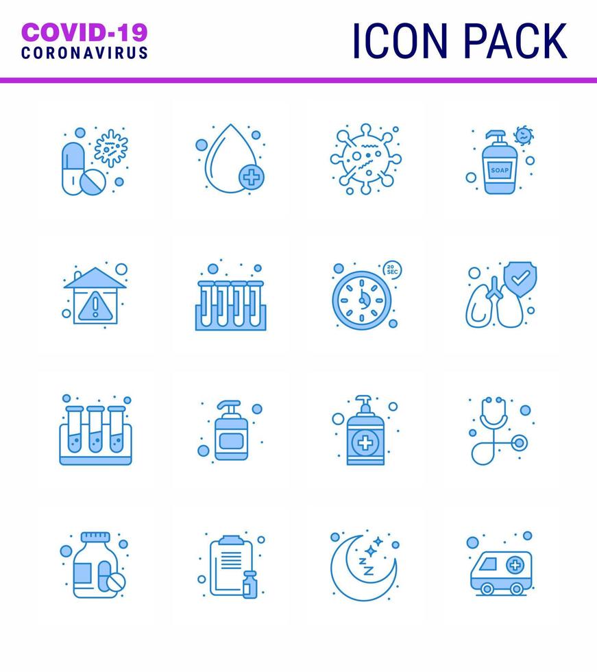 einfacher satz von covid19 schutz blau 25 icon pack icon enthalten handwaschcreme typ flasche corona viral coronavirus 2019nov krankheitsvektordesignelemente vektor