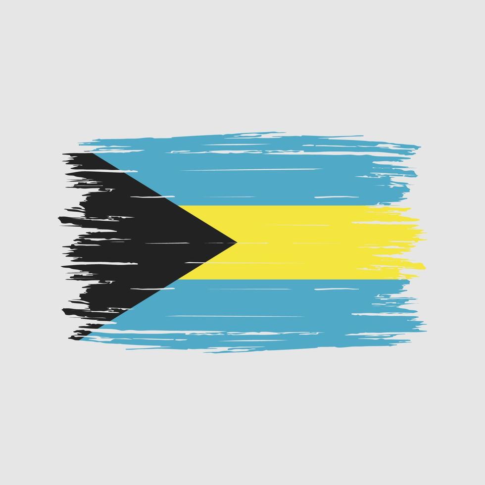 bahamas flagge bürste vektor