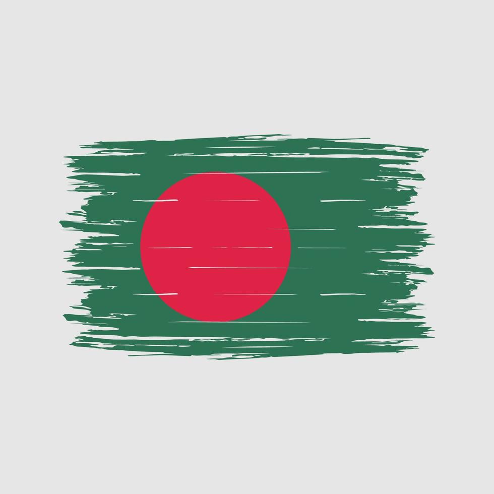 bangladesh flaggborste vektor