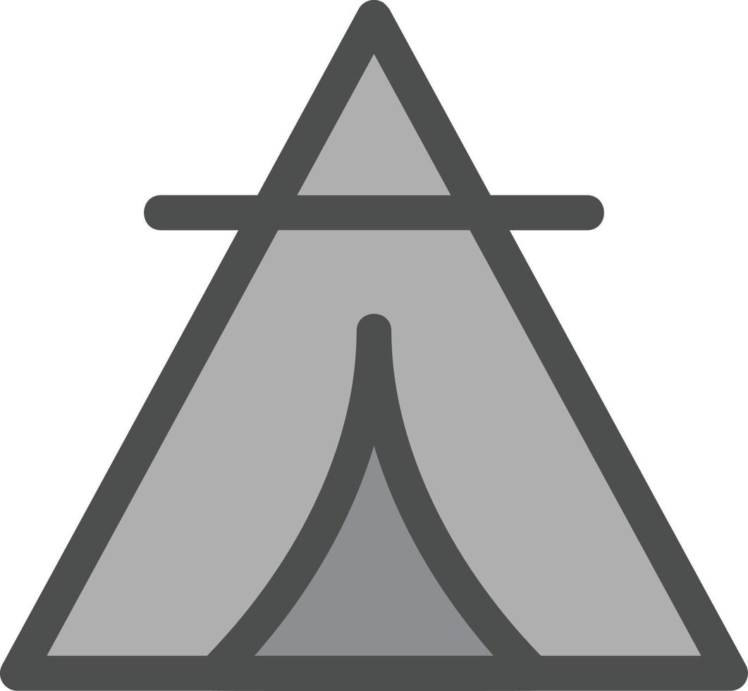 Wüsten-Tipi-Vektor-Icon-Design vektor