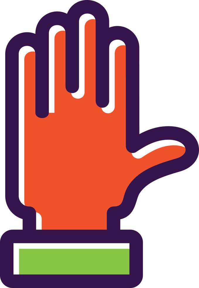 Hand-Vektor-Icon-Design heben vektor