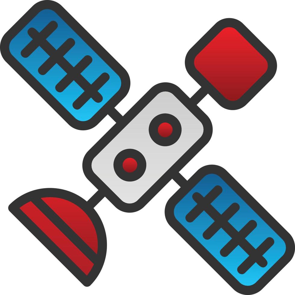 Satelliten-Vektor-Icon-Design vektor