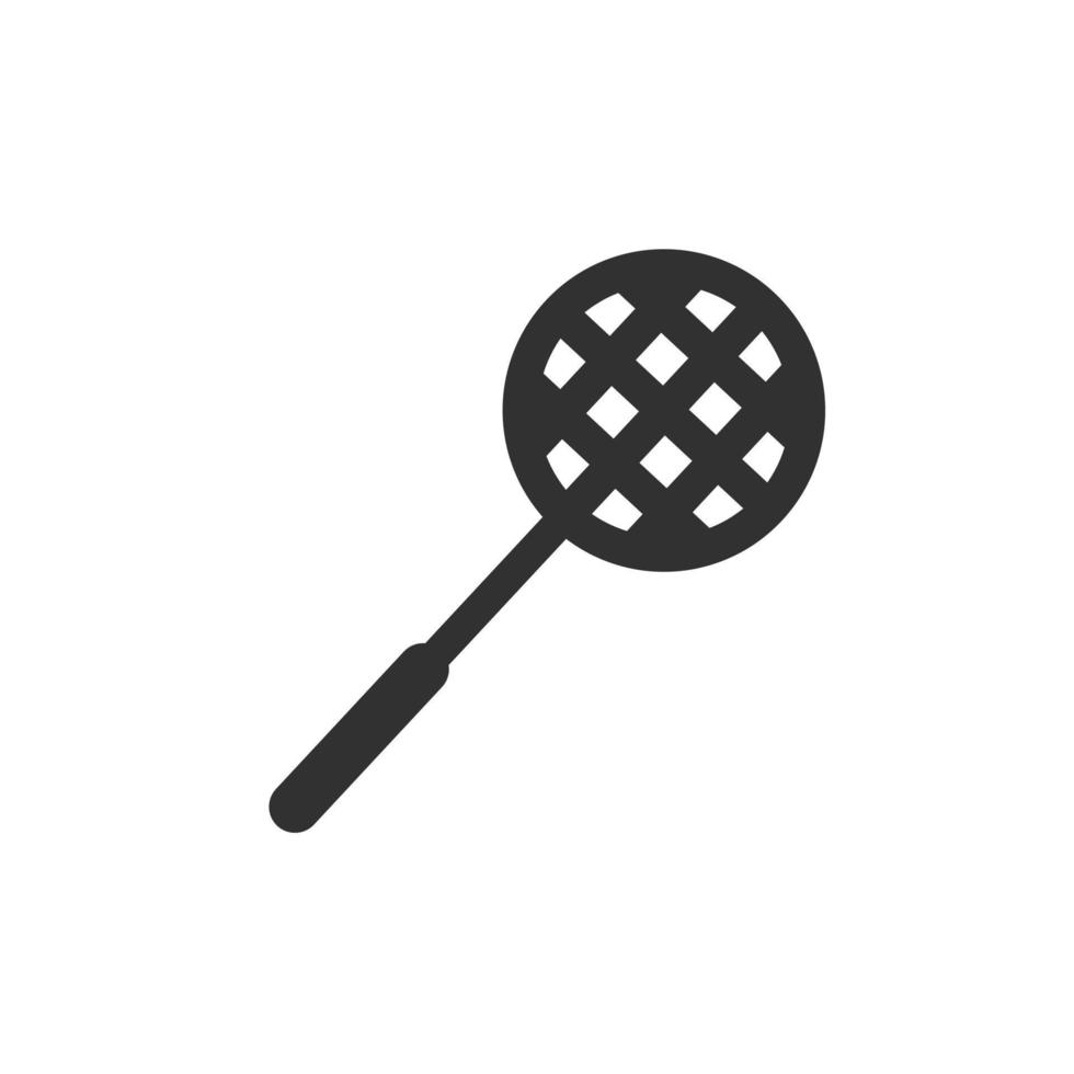 Badmintonschläger-Symbol isoliert auf weißem Hintergrund. Schläger-Symbol. Sport-Symbol. vektor