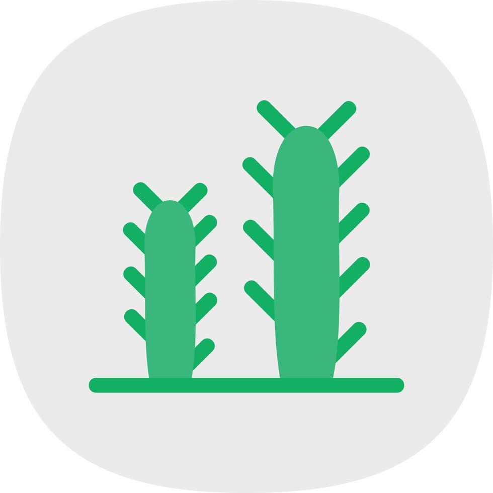 Kaktus gefülltes Symbol vektor